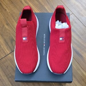 Tommy Hilfiger Men's Red Slip-On Sneakers